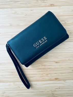 GUESS Los Angeles Teal Wristlet Wallet